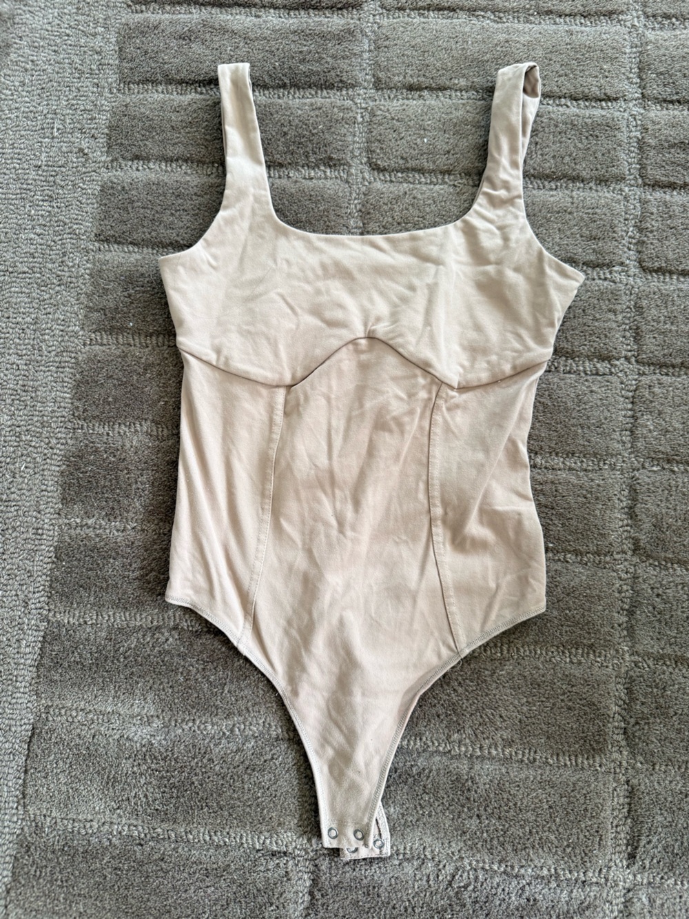 Abercrombie & Fitch Taupe Soft Collection Bodysuit